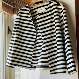 Petite Small Jones Stones beautiful horizontally striped jacket.